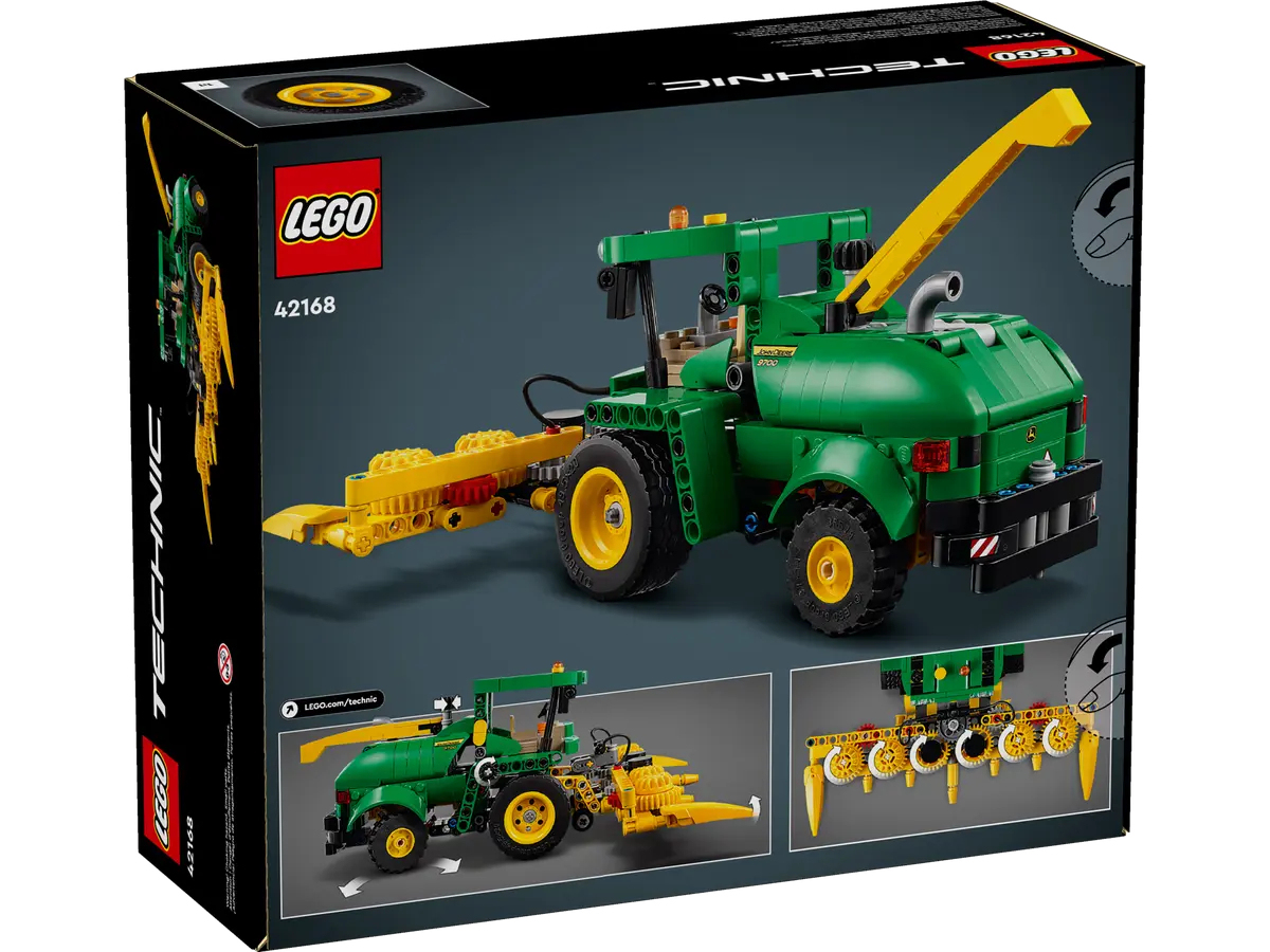 Конструктор LEGO® Technic Кормоуборочный комбайн John Deere 9700, 559  деталей, возраст от 9+, 42168