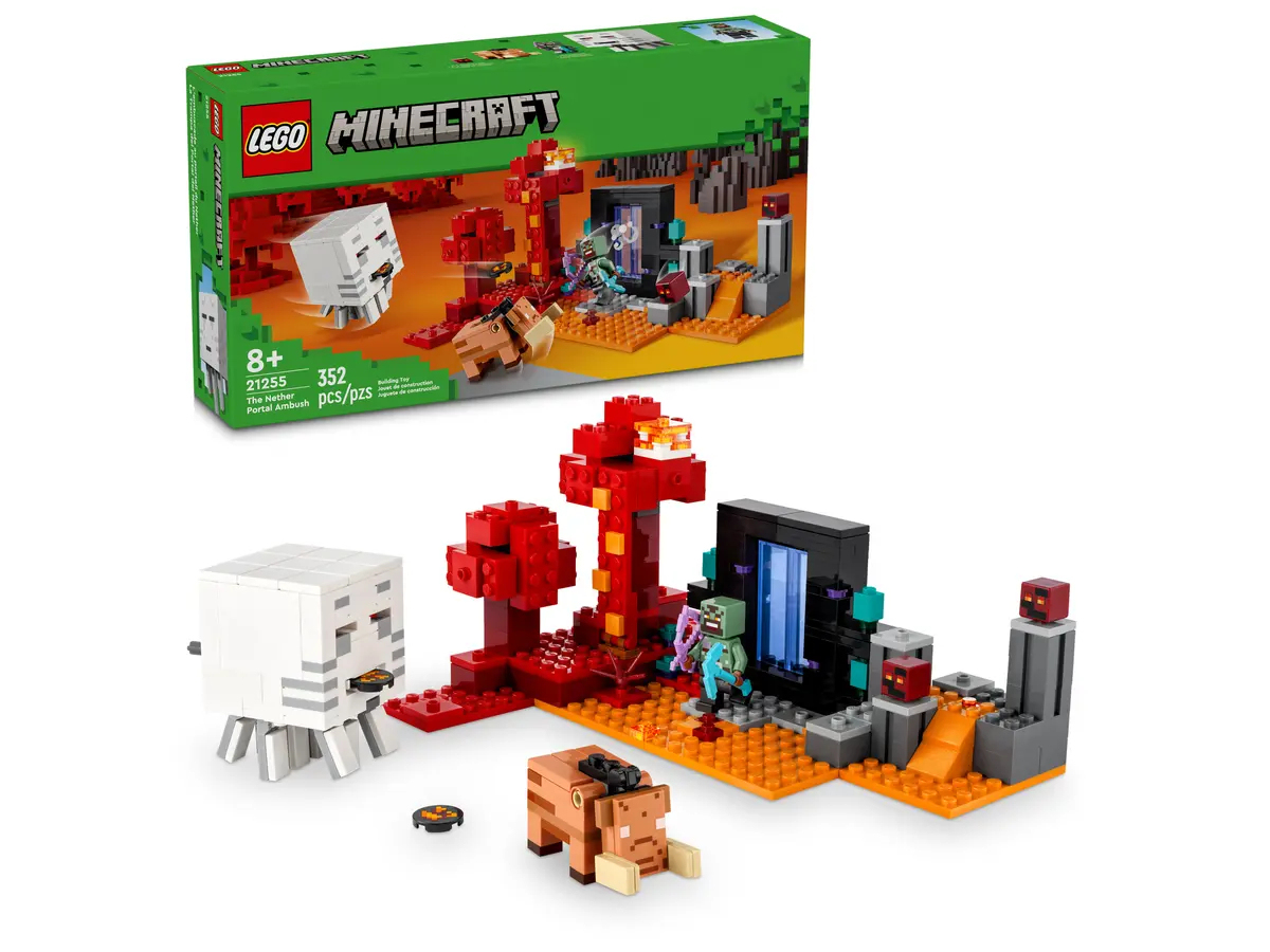 Конструктор LEGO® Minecraft Засада на портале Пустоты, 352 деталей, возраст  от 8+, 21255